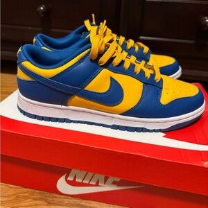 Nike Dunk Low in Royal Blue and Yellow UCLA